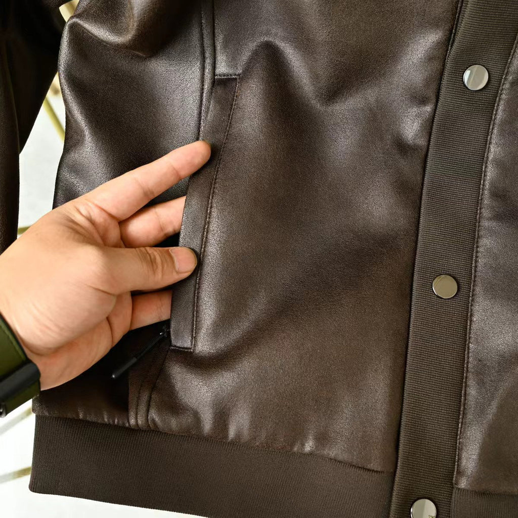 Zegna Lapel Leather Jacket – 2025FW