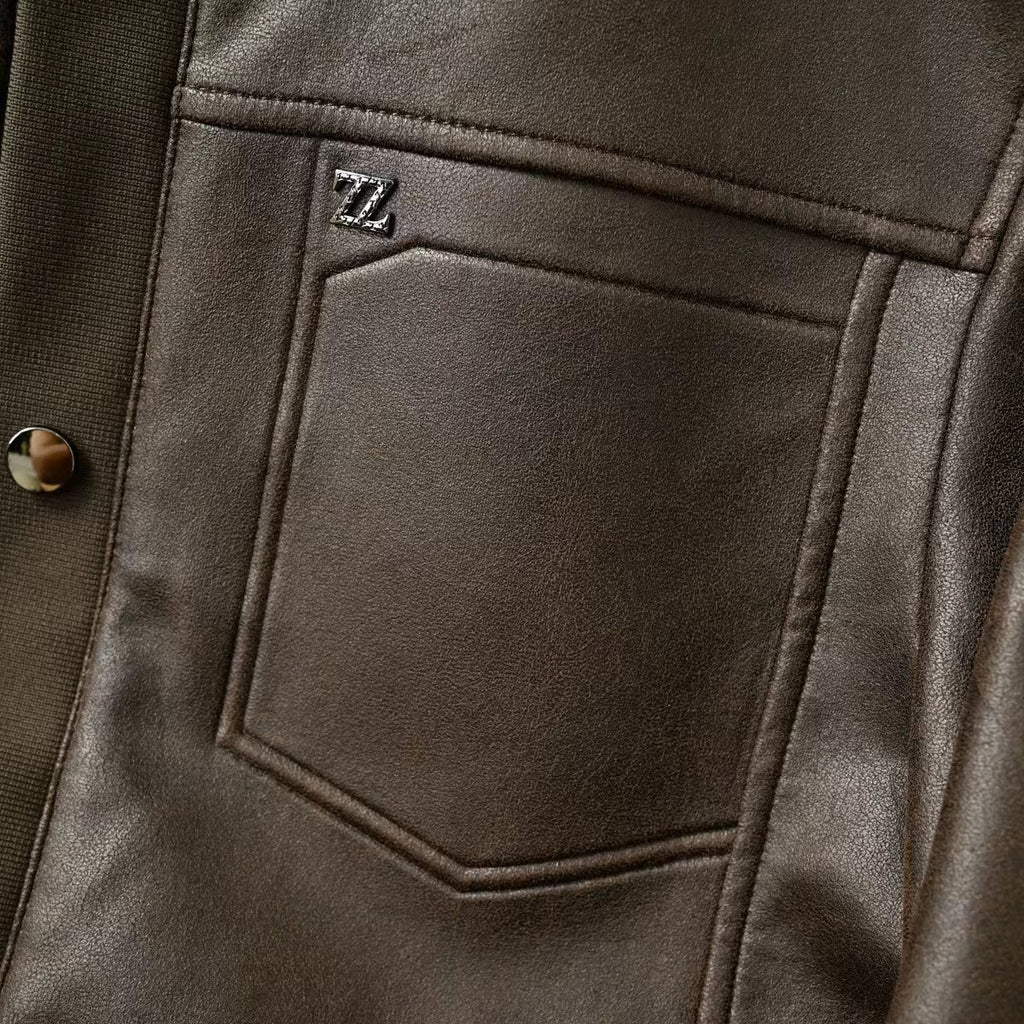 Zegna Lapel Leather Jacket – 2025FW