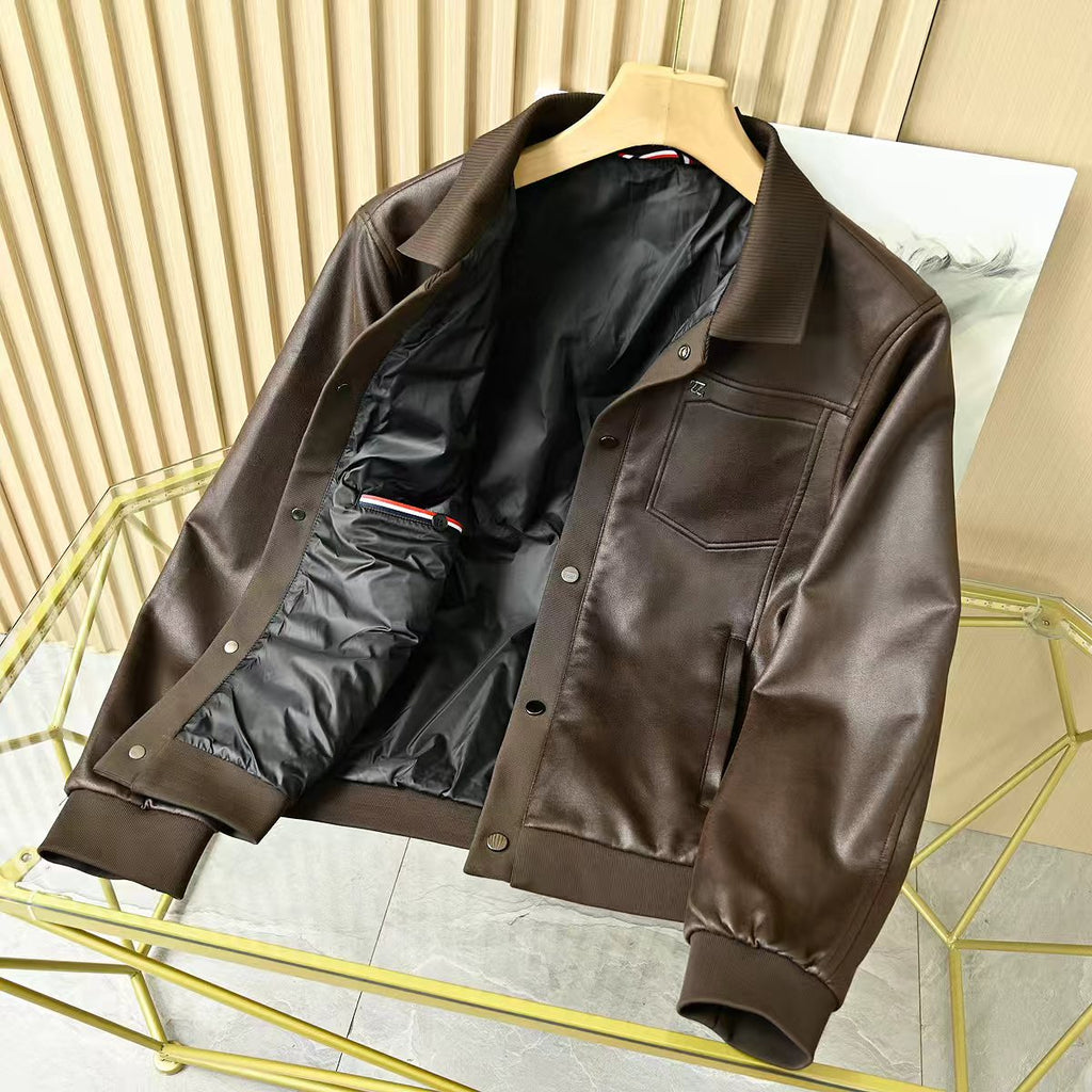 Zegna Lapel Leather Jacket – 2025FW