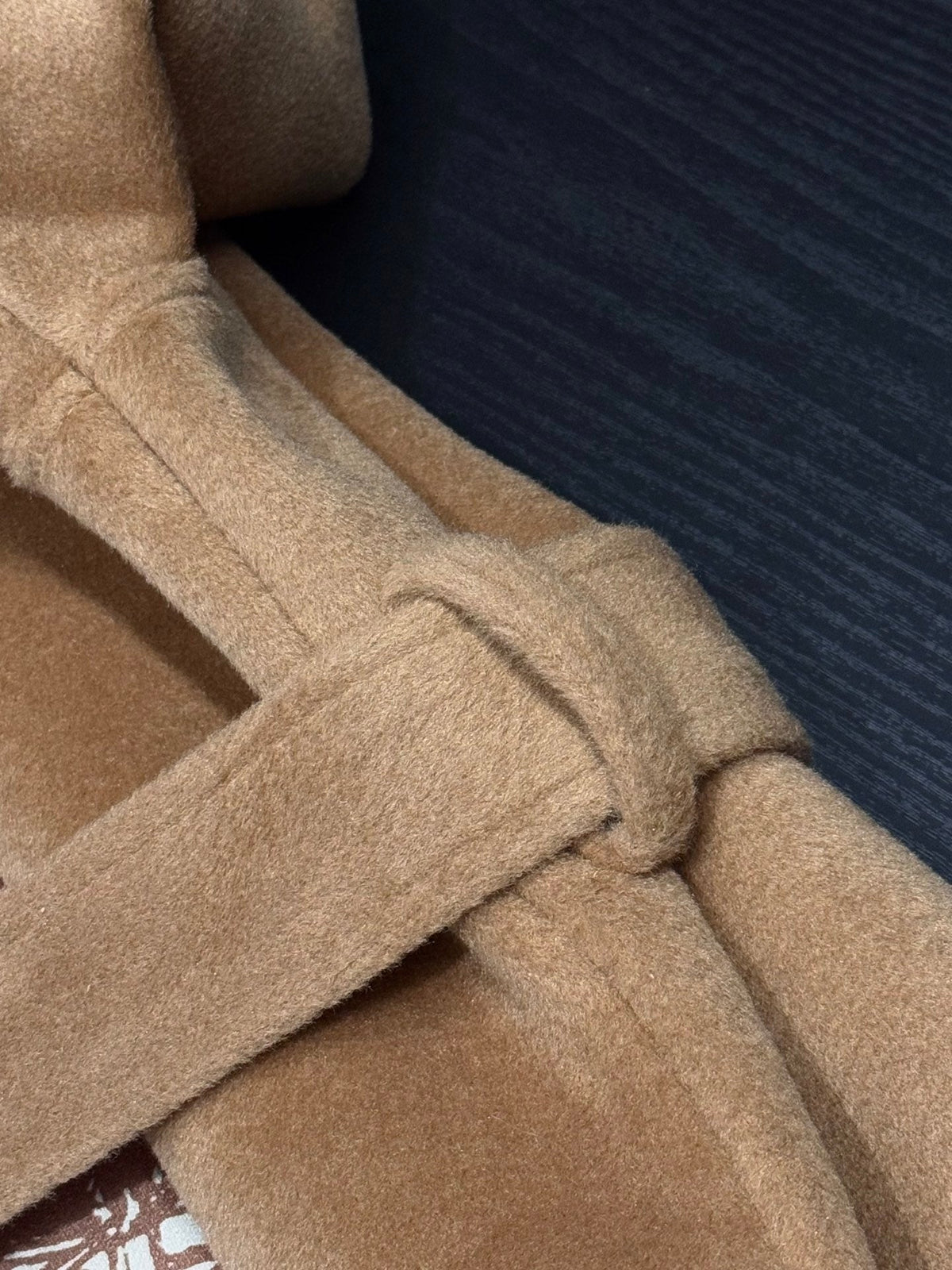 Hermès Old Money Style Detachable Fur Sleeve Wool Coat