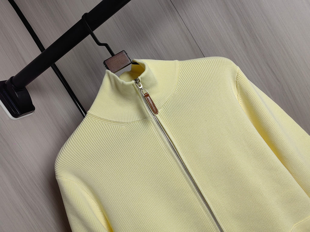 Hermès Unisex Wool-Blend Knit Cardigan – Autumn/Winter