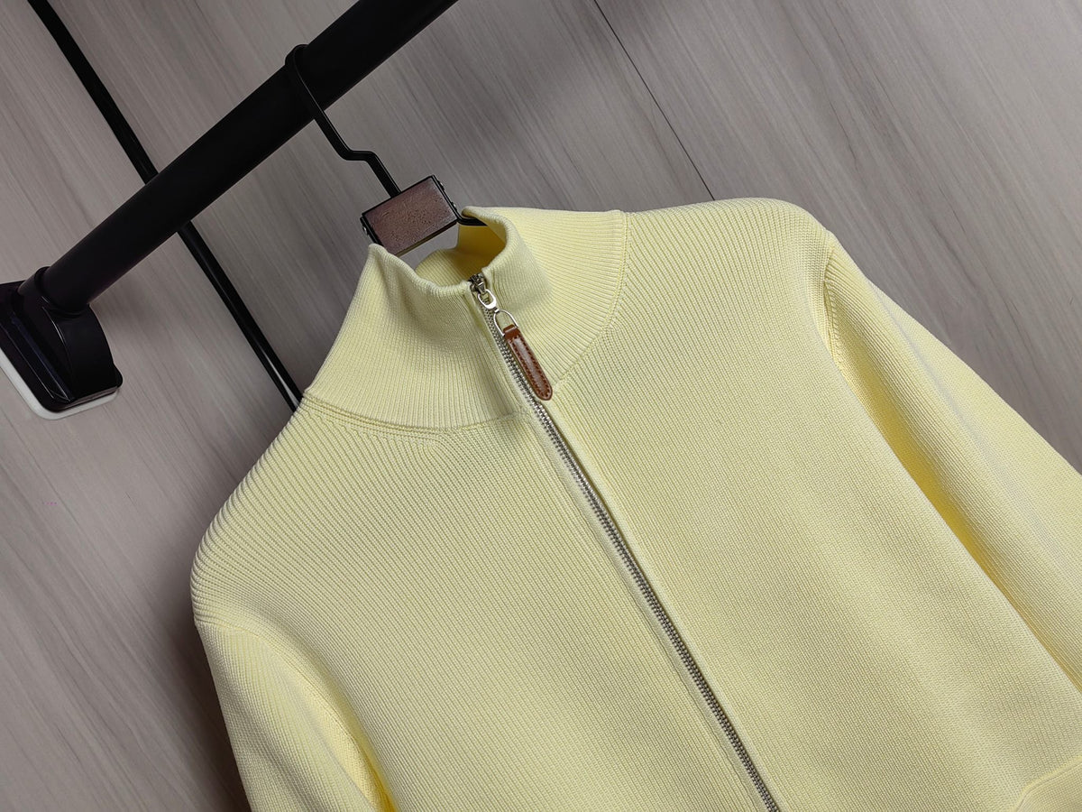 Hermès Unisex Wool-Blend Knit Cardigan – Autumn/Winter