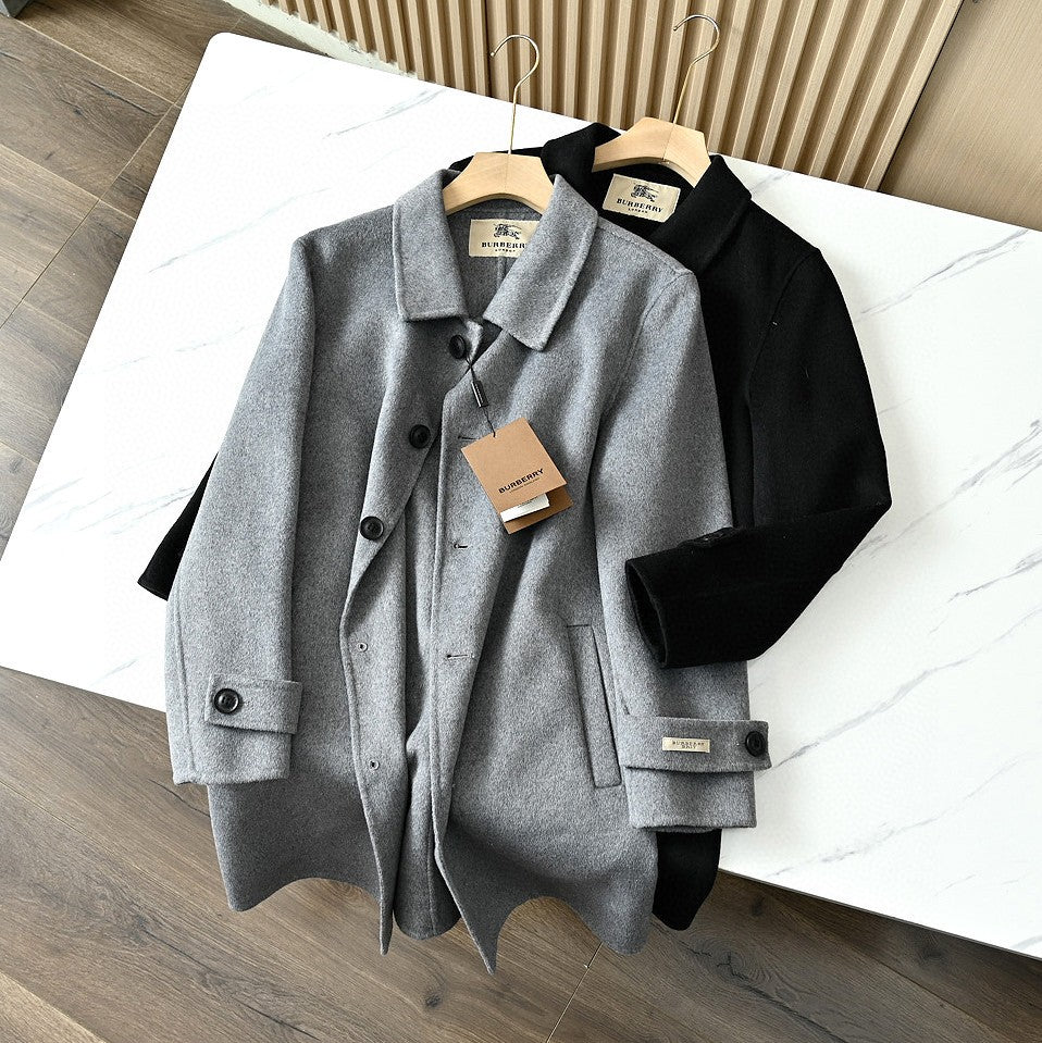 Burberry Men's Double-Faced Wool Trench Coat – 2025FW