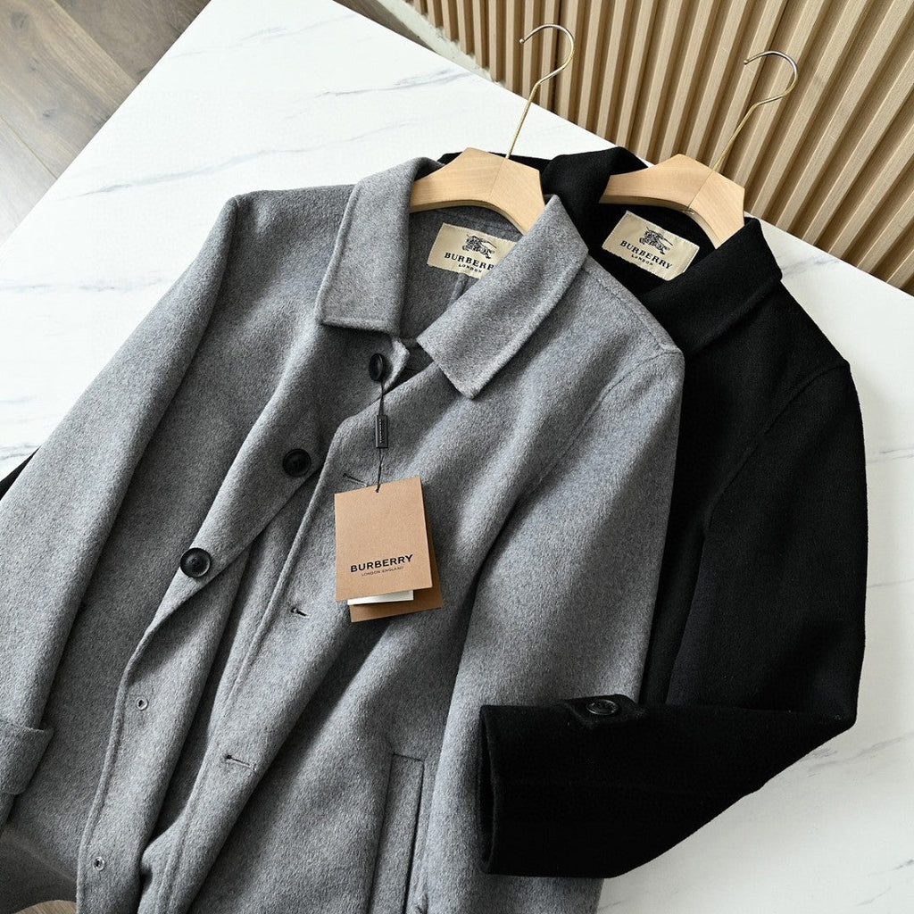 Burberry Men's Double-Faced Wool Trench Coat – 2025FW