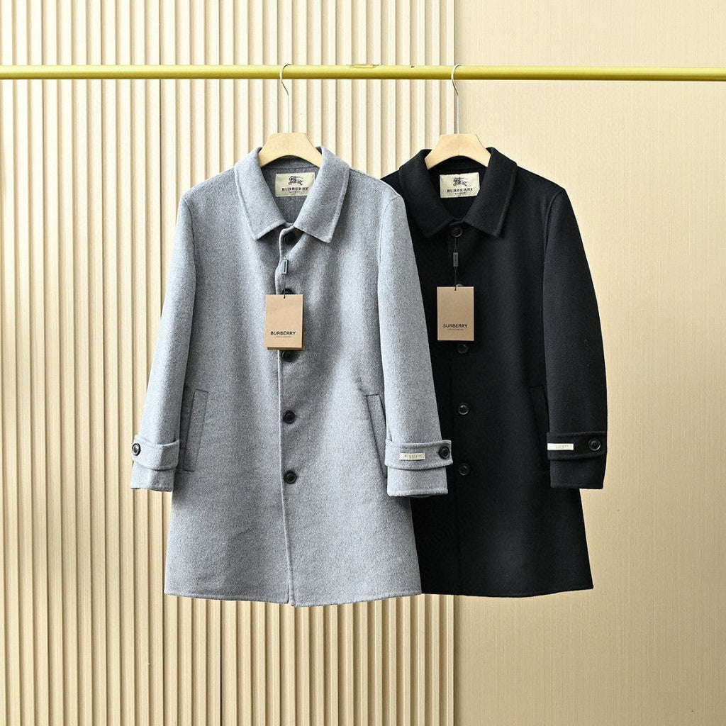 Burberry Men's Double-Faced Wool Trench Coat – 2025FW