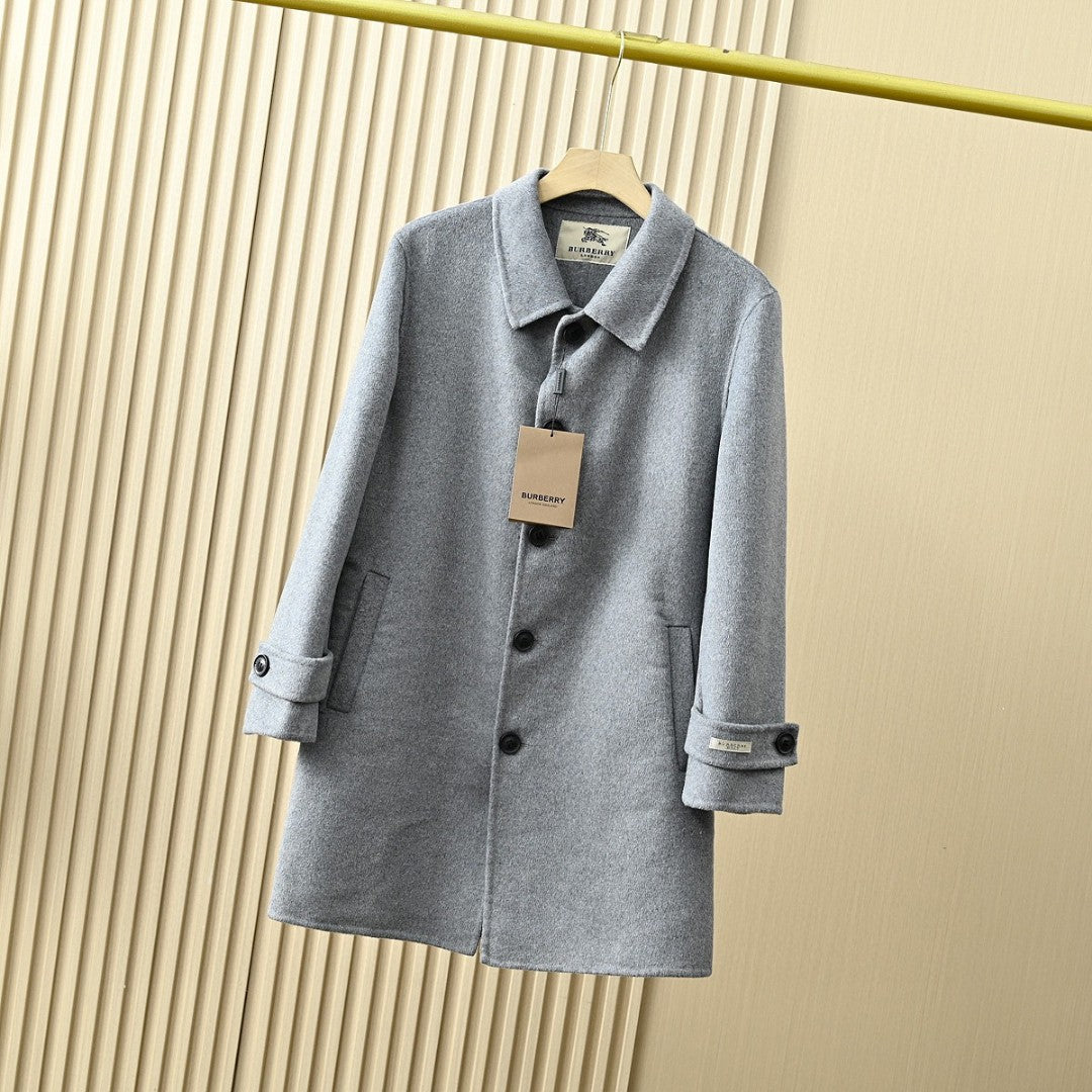 Burberry Men's Double-Faced Wool Trench Coat – 2025FW