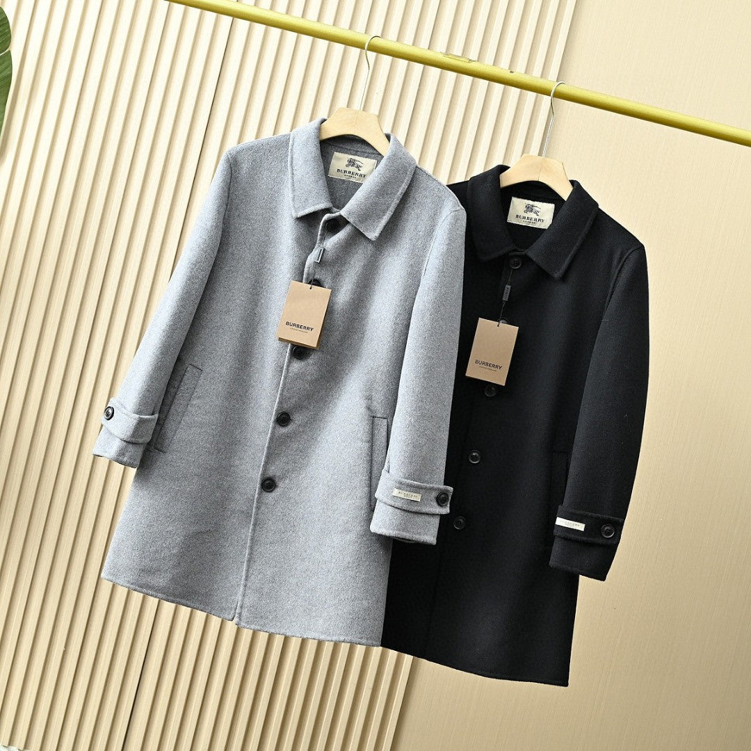Burberry Men's Double-Faced Wool Trench Coat – 2025FW