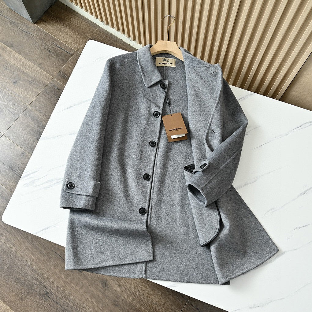 Burberry Men's Double-Faced Wool Trench Coat – 2025FW