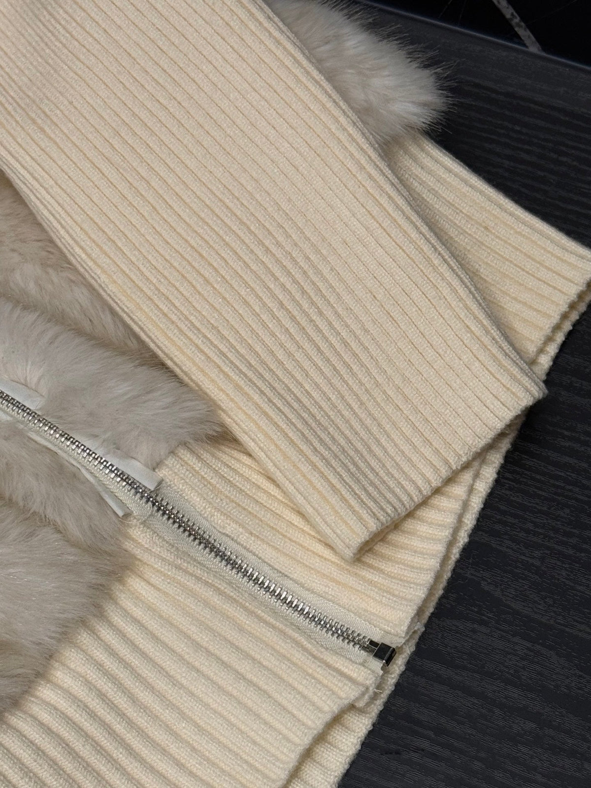 Moncler Convertible Faux Fur Jacket