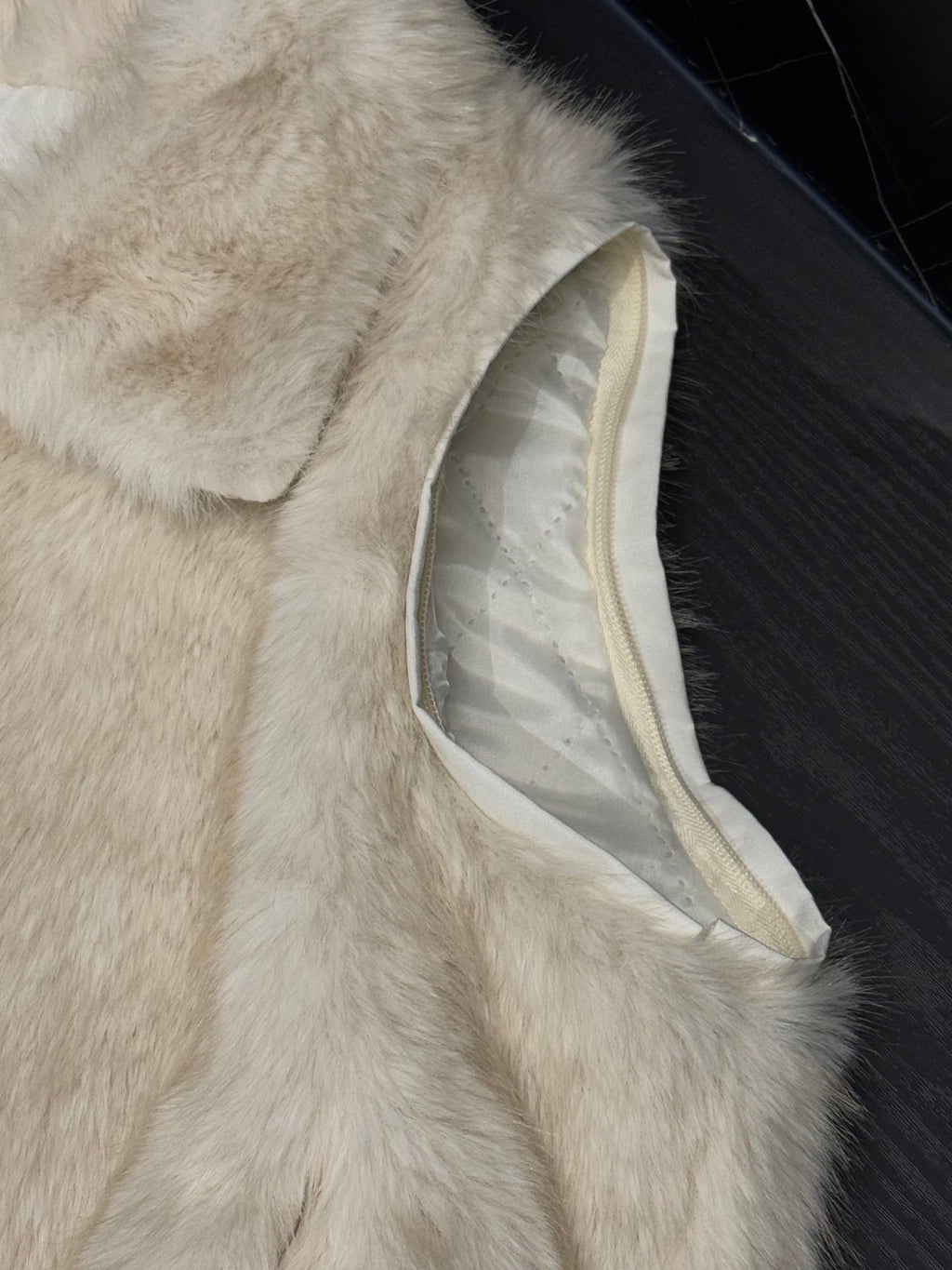 Moncler Convertible Faux Fur Jacket