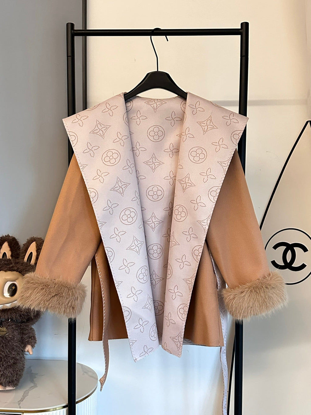 Louis Vuitton Monogram Reversible Wool Coat