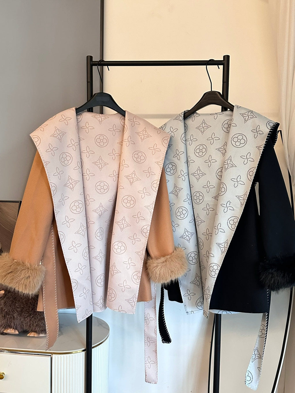 Louis Vuitton Monogram Reversible Wool Coat