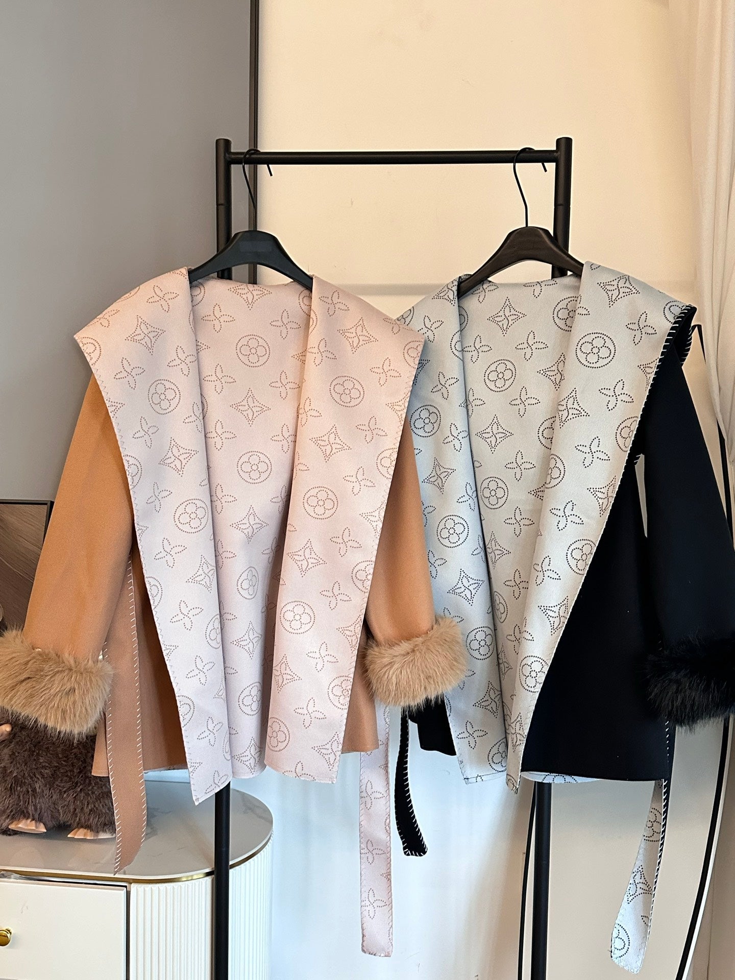Louis Vuitton Monogram Reversible Wool Coat