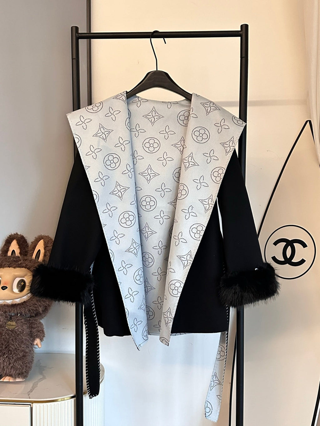 Louis Vuitton Monogram Reversible Wool Coat