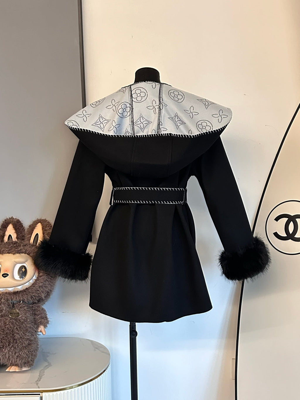 Louis Vuitton Monogram Reversible Wool Coat