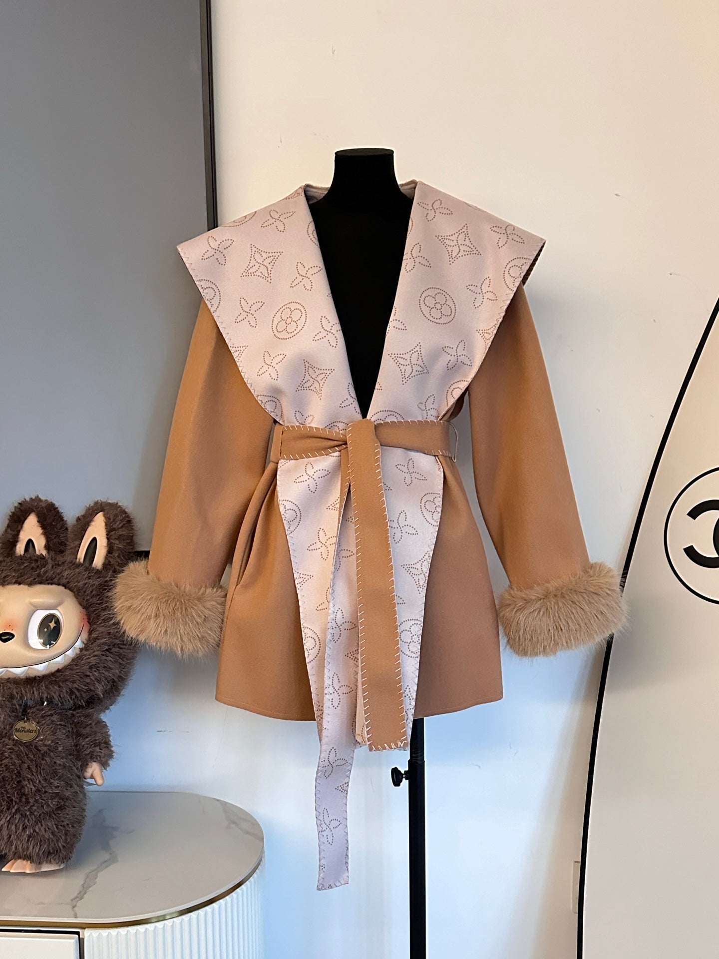 Louis Vuitton Monogram Reversible Wool Coat