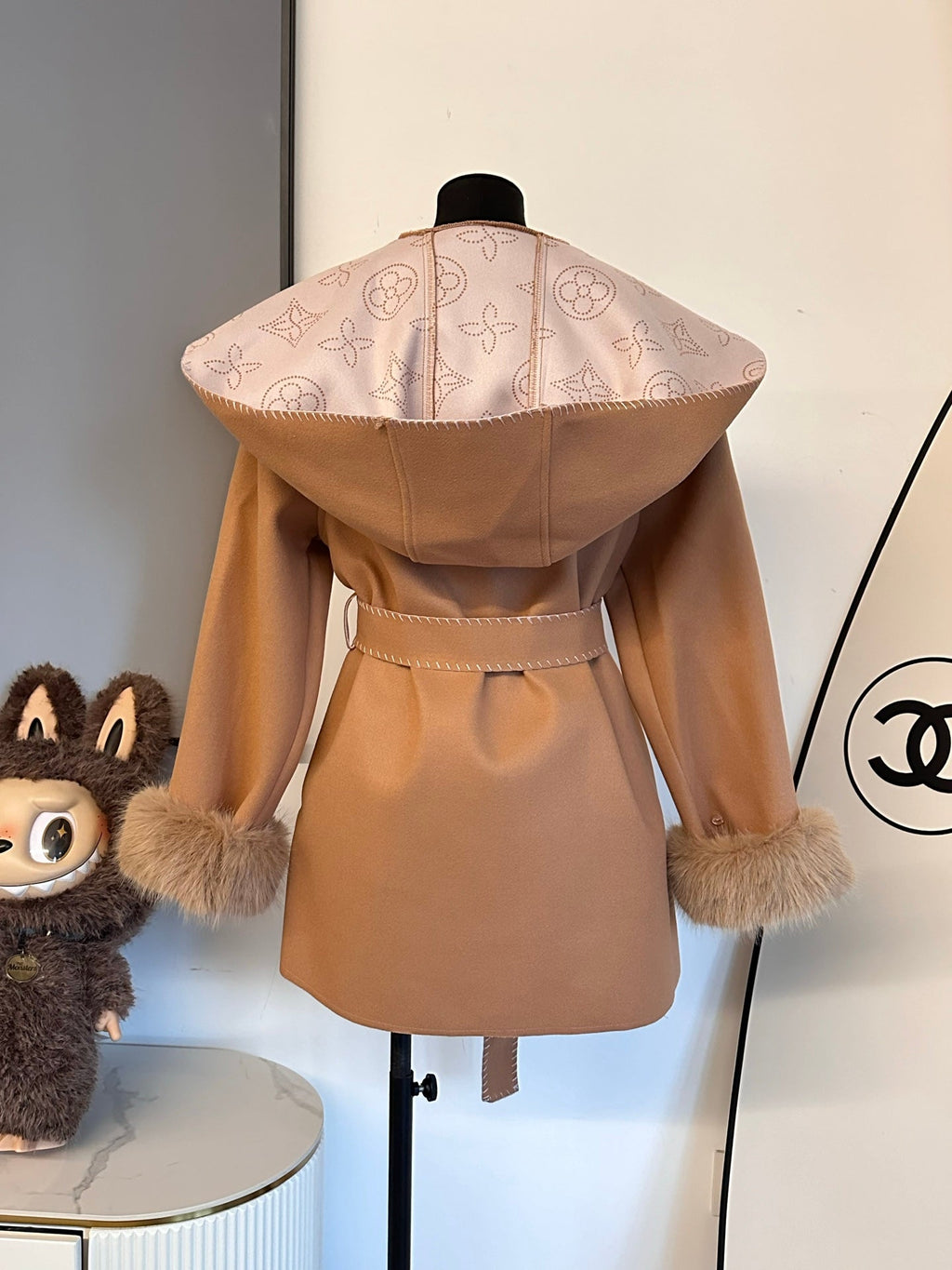 Louis Vuitton Monogram Reversible Wool Coat