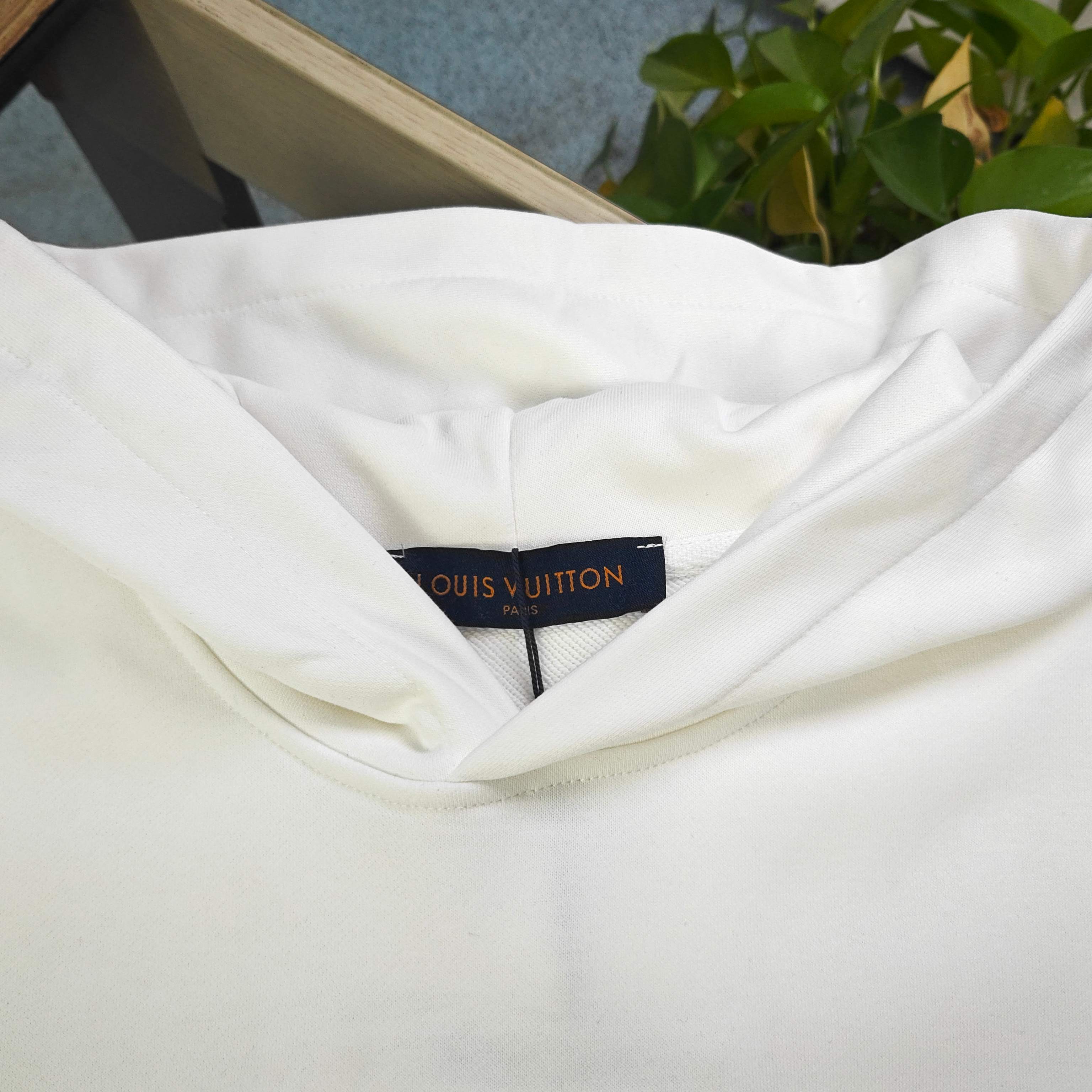 Louis Vuitton Embroidered Patch Logo Hoodie – 2025FW