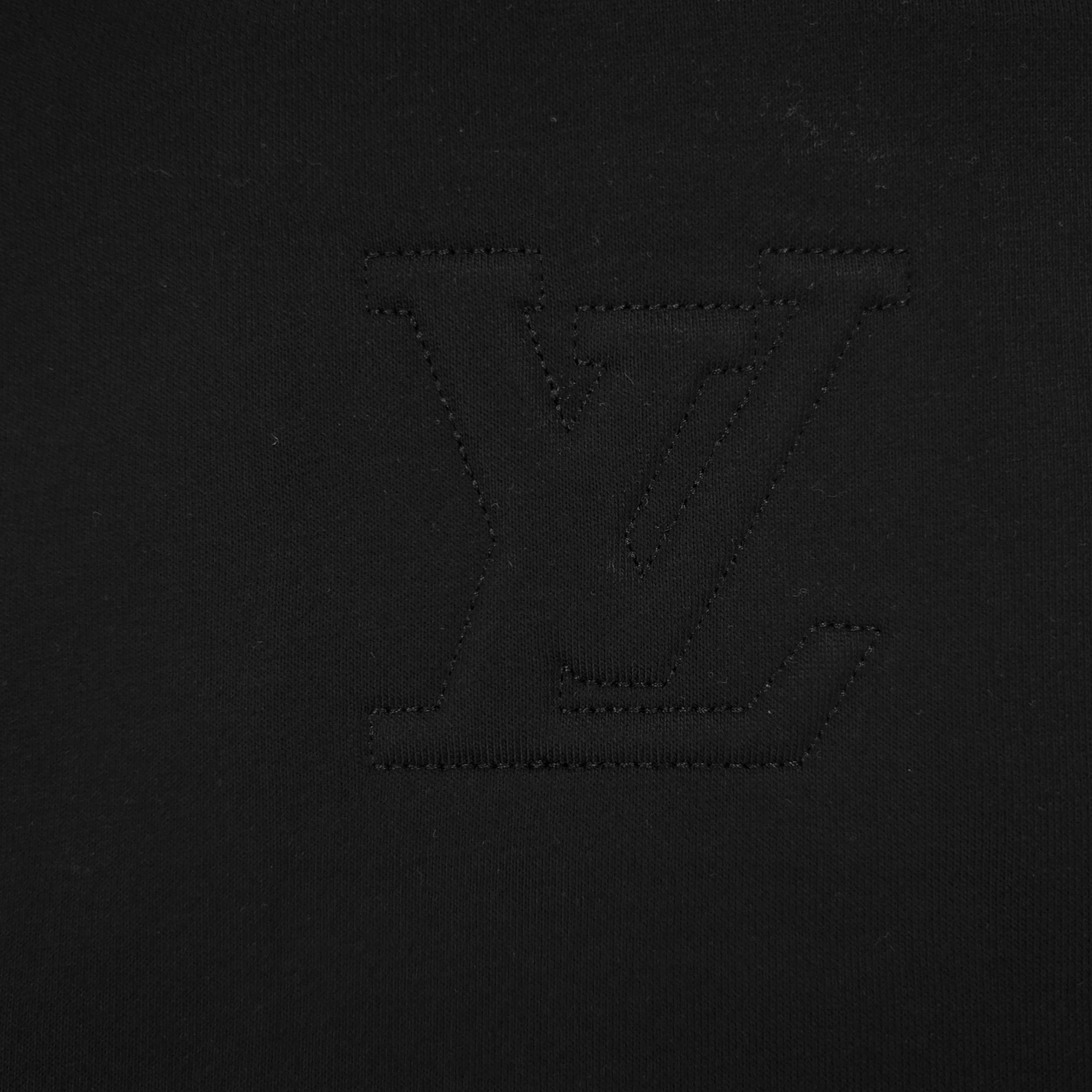 Louis Vuitton Embroidered Patch Logo Hoodie – 2025FW