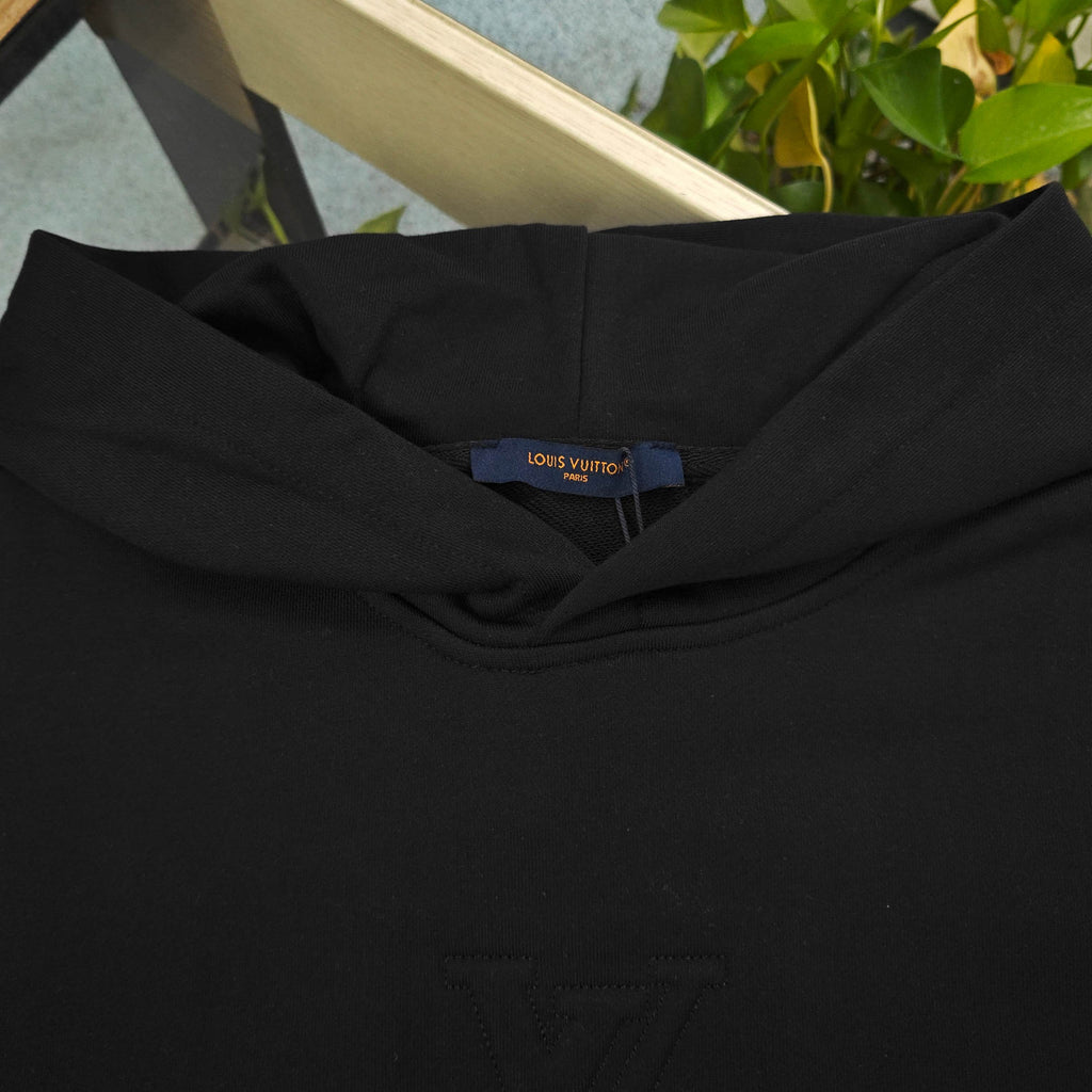 Louis Vuitton Embroidered Patch Logo Hoodie – 2025FW