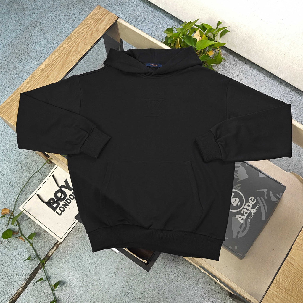 Louis Vuitton Embroidered Patch Logo Hoodie – 2025FW