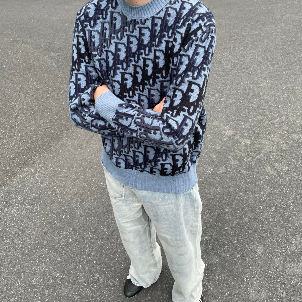 Dior Oblique Jacquard Wool Crewneck Sweater – 2026SS
