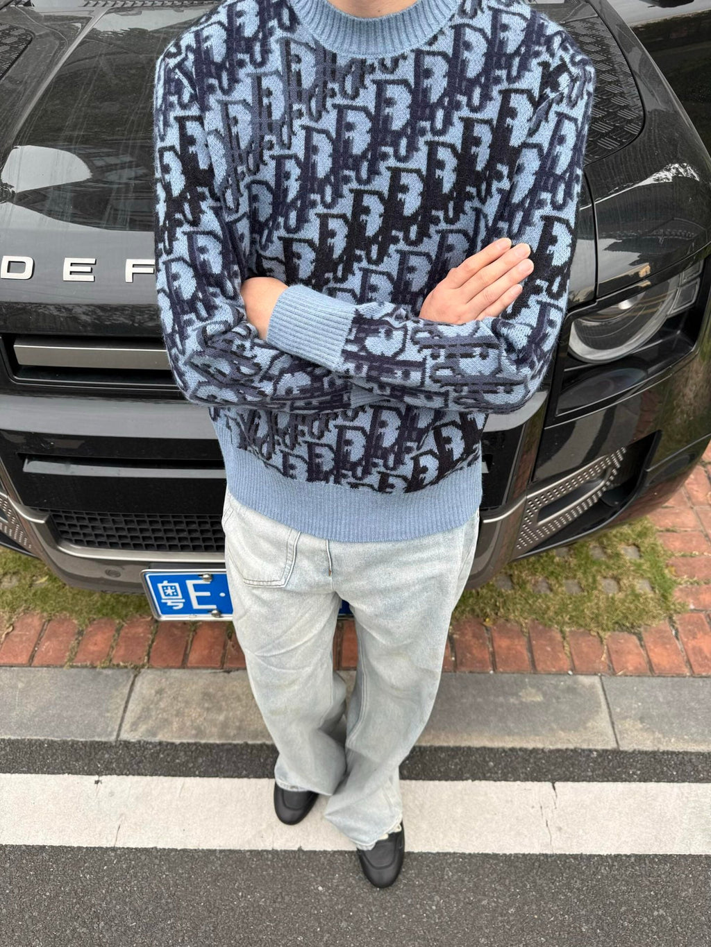 Dior Oblique Jacquard Wool Crewneck Sweater – 2026SS