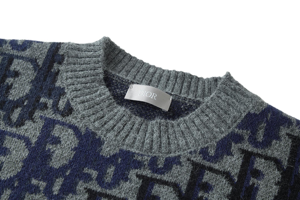 Dior Oblique Jacquard Wool Crewneck Sweater – 2026SS