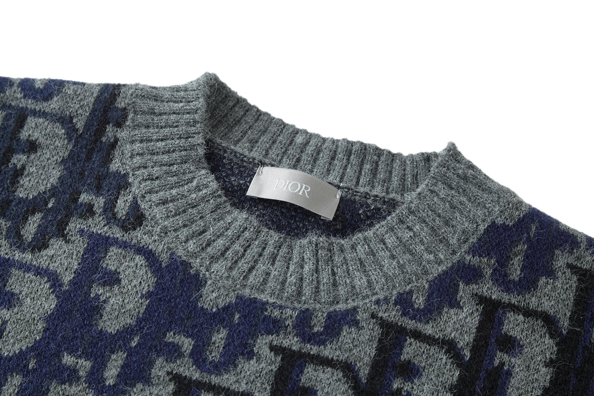 Dior Oblique Jacquard Wool Crewneck Sweater – 2026SS