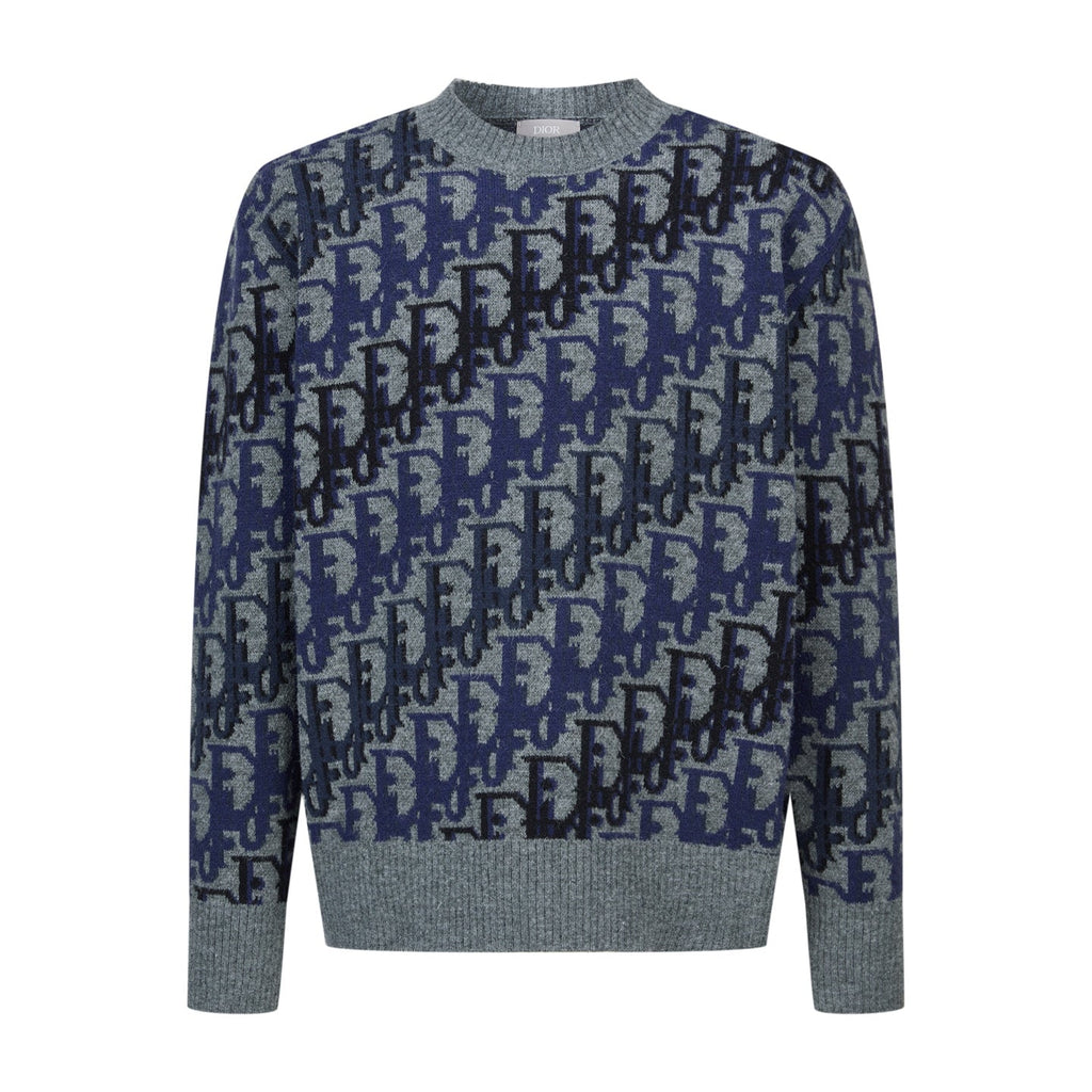 Dior Oblique Jacquard Wool Crewneck Sweater – 2026SS