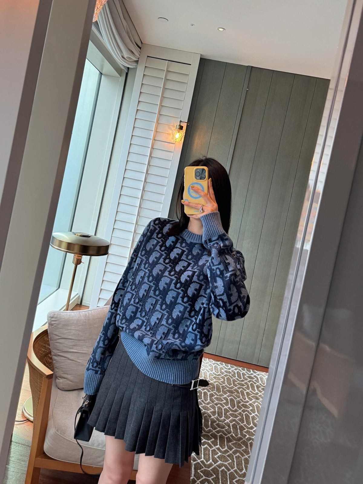 Dior Oblique Jacquard Wool Crewneck Sweater – 2026SS