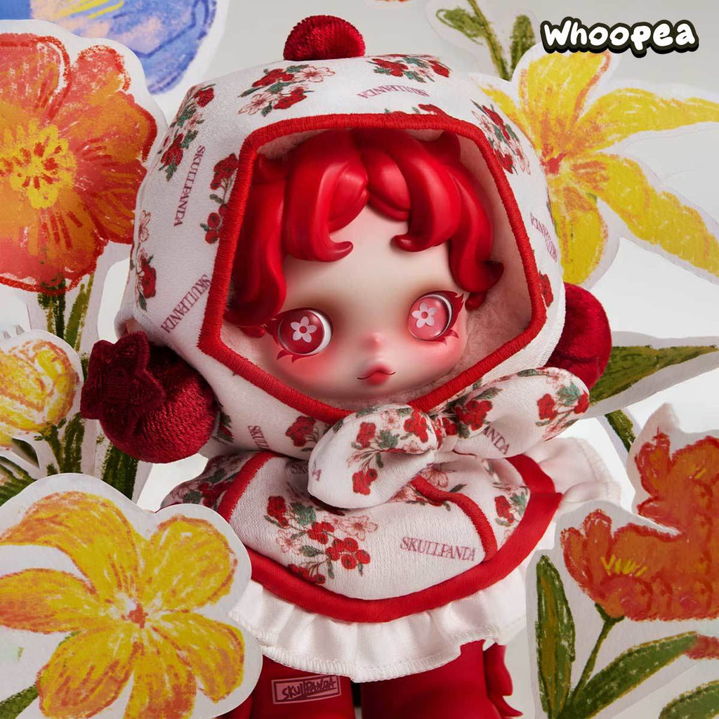 POPMART SKULLPANDA Amid Flowers Plush Doll Pendant