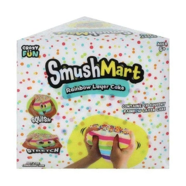 RMS SmushMart Giant Rainbow Cake Slice Squishy