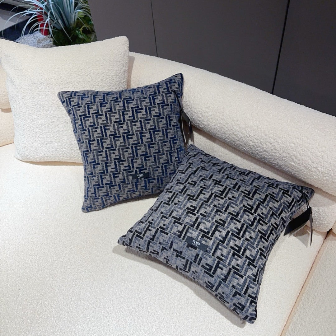 Fendi Double F Jacquard Chenille Cushion