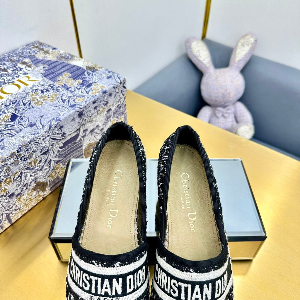 Dior Granville Embroidered Espadrille Flats