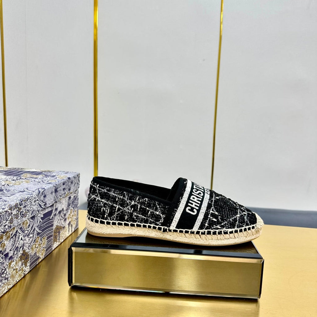 Dior Granville Embroidered Espadrille Flats