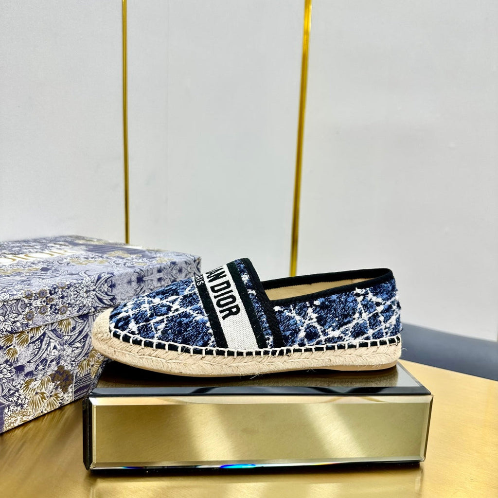Dior Granville Embroidered Espadrille Flats