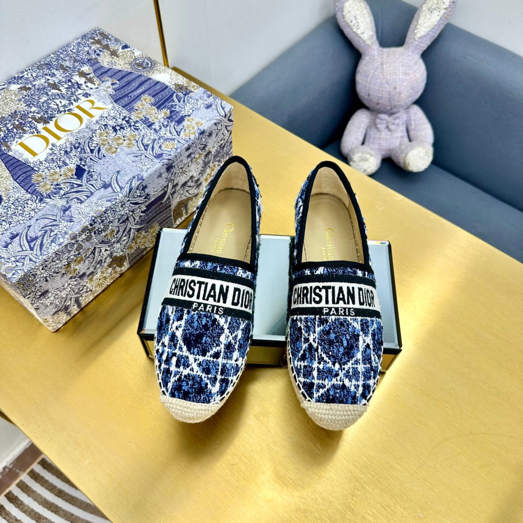 Dior Granville Embroidered Espadrille Flats