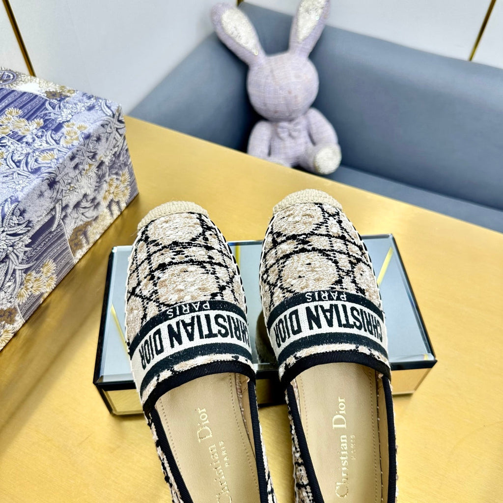 Dior Granville Embroidered Espadrille Flats