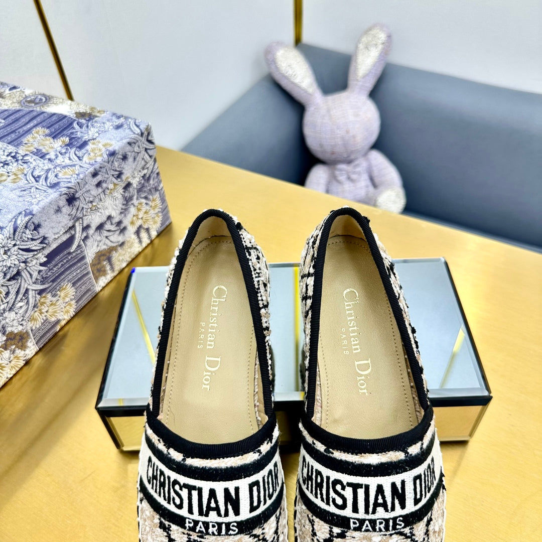 Dior Granville Embroidered Espadrille Flats