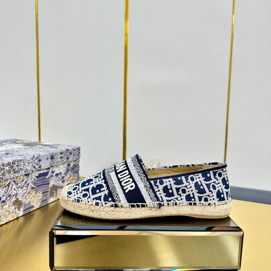Dior Granville Embroidered Espadrille Flats