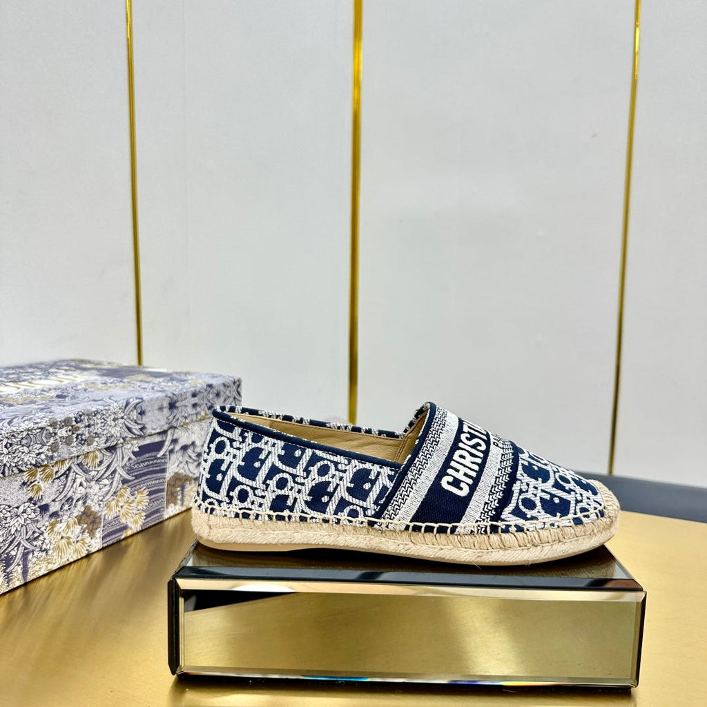 Dior Granville Embroidered Espadrille Flats