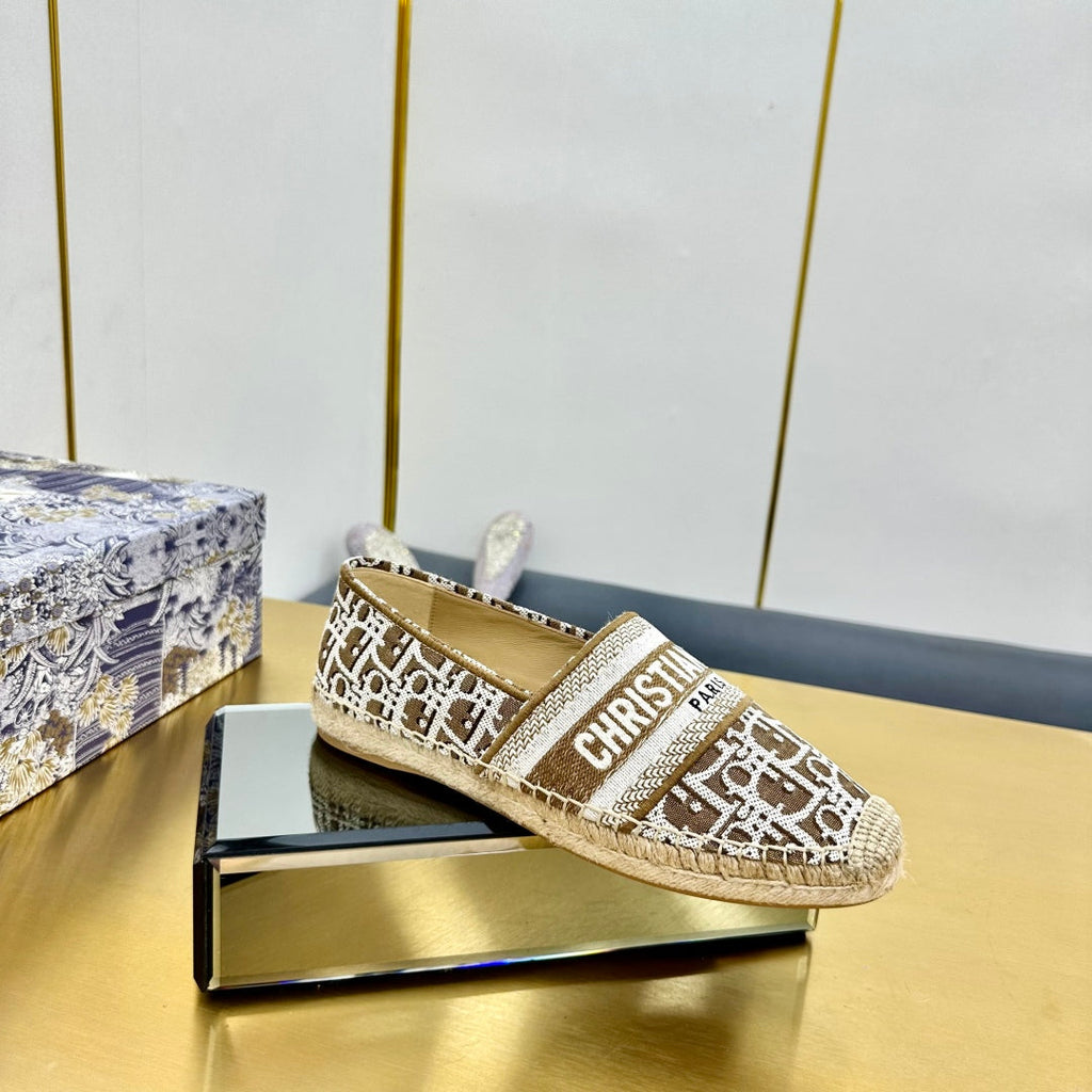 Dior Granville Embroidered Espadrille Flats
