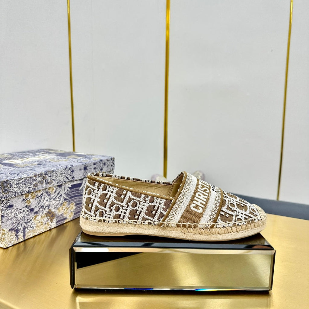 Dior Granville Embroidered Espadrille Flats