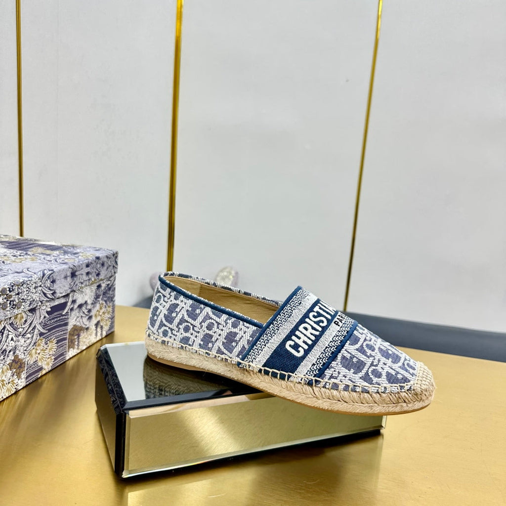 Dior Granville Embroidered Espadrille Flats