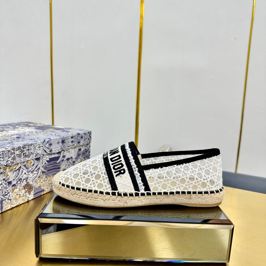 Dior Granville Embroidered Espadrille Flats