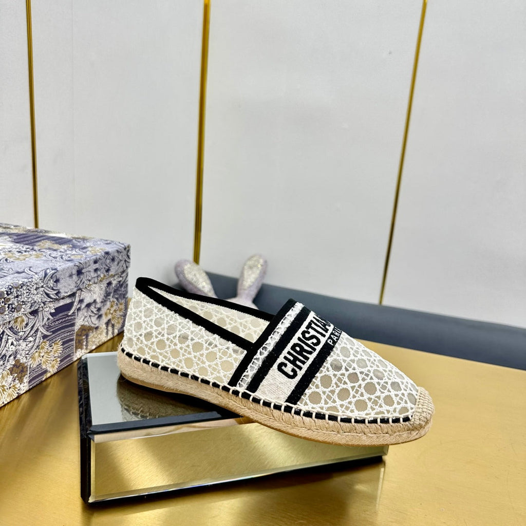 Dior Granville Embroidered Espadrille Flats