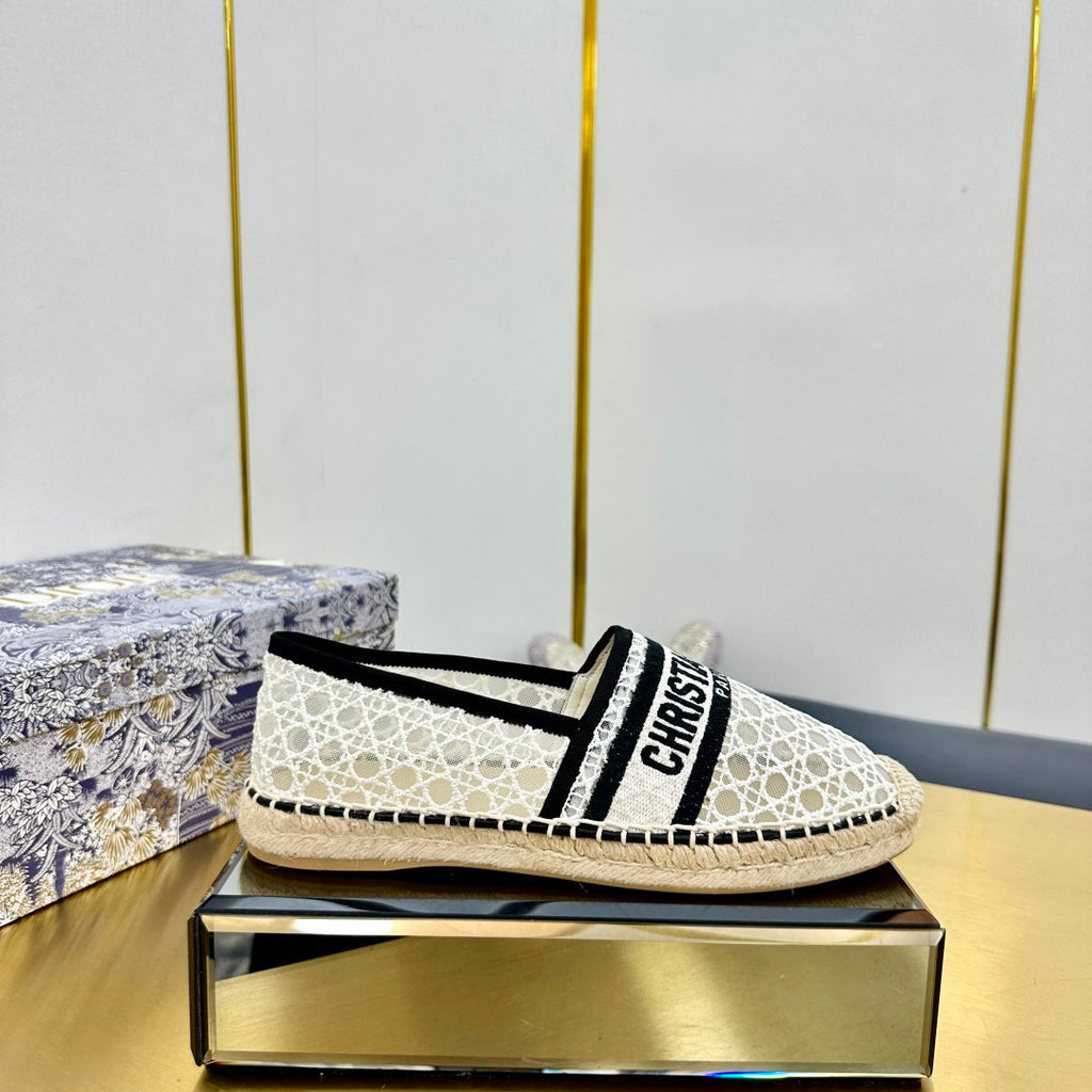 Dior Granville Embroidered Espadrille Flats