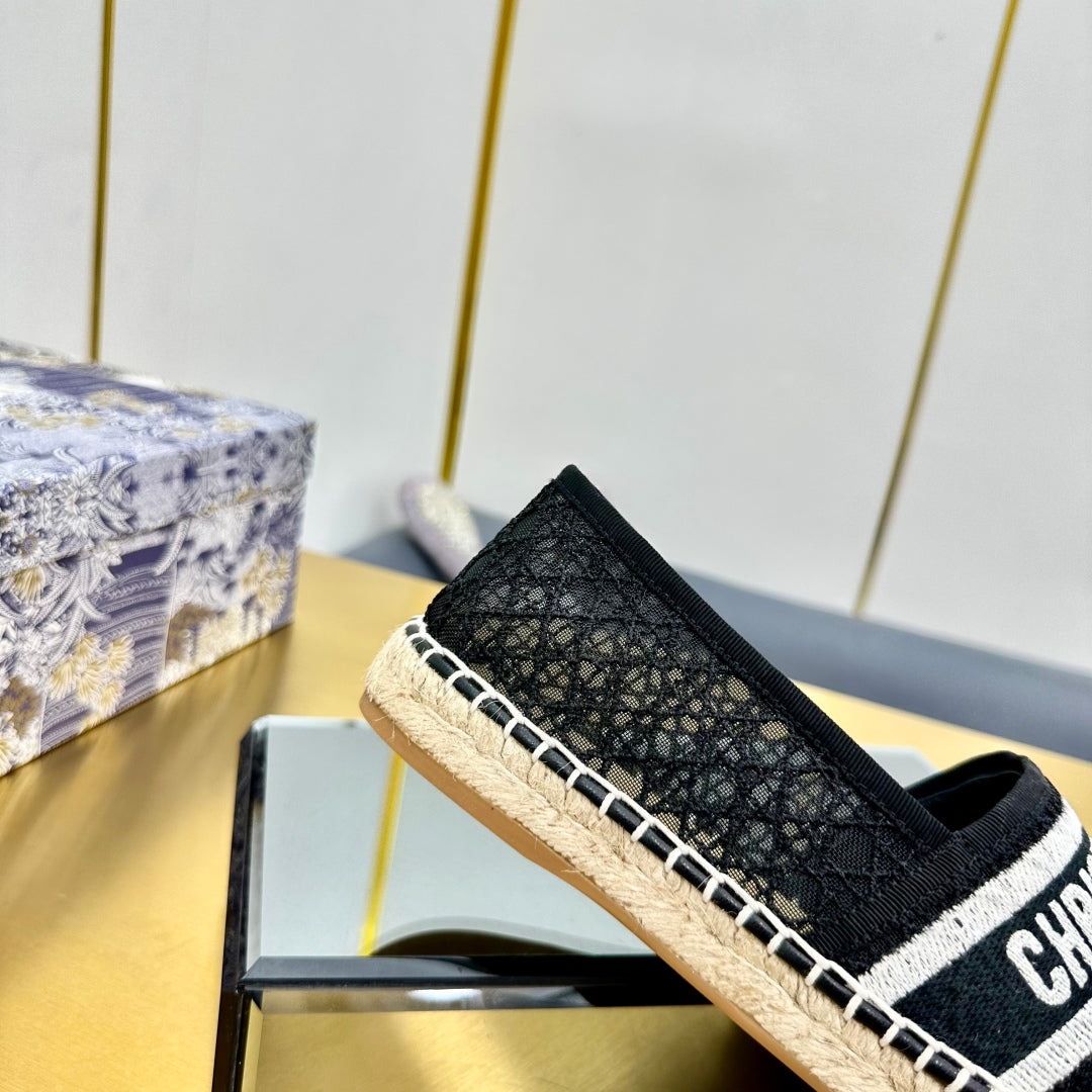 Dior Granville Embroidered Espadrille Flats