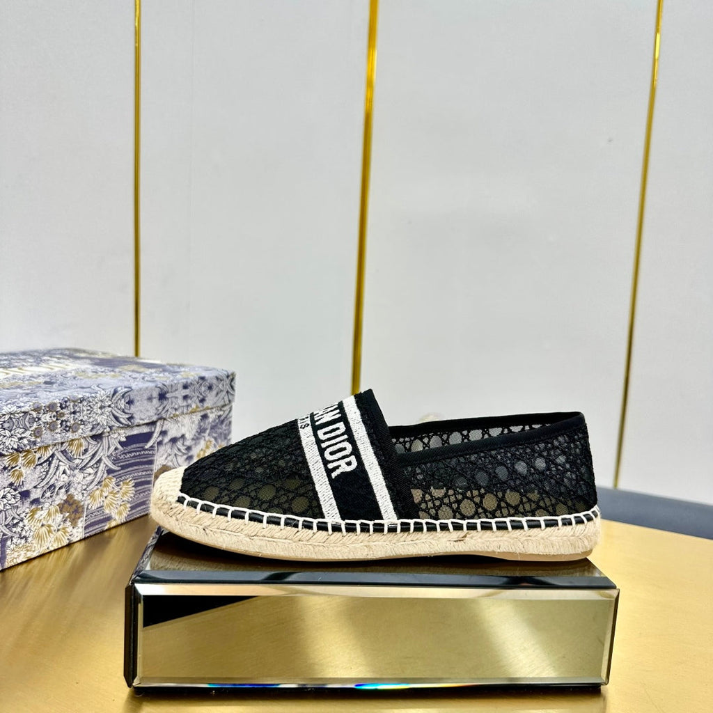 Dior Granville Embroidered Espadrille Flats